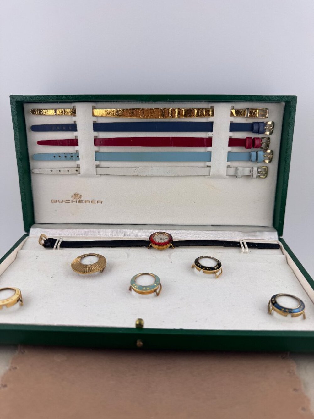 Vintage Swiss Bucherer Interchangeable Windup Ladies Watch Set - Picture 5 of 5